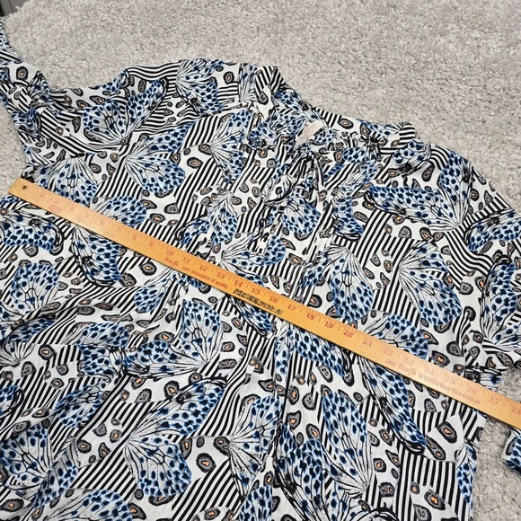 Melissa McCarthy‎ Seven7 Top Womens 2X Butterfly Long Sleeve Flowy Lightweight - Picture 10 of 13